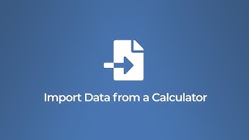 Import Data from a Calculator | CashCalc