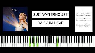 Suki Waterhouse - Back in Love (BEST PIANO TUTORIAL & COVER)