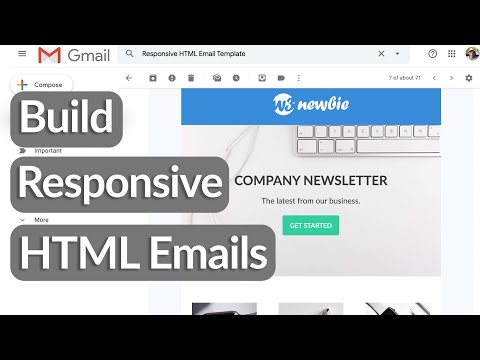 Build Responsive HTML Email Templates with HTML Tables & CSS