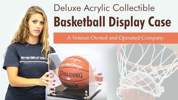 Deluxe Acrylic Collectible Basketball Display Case with UV Protection
