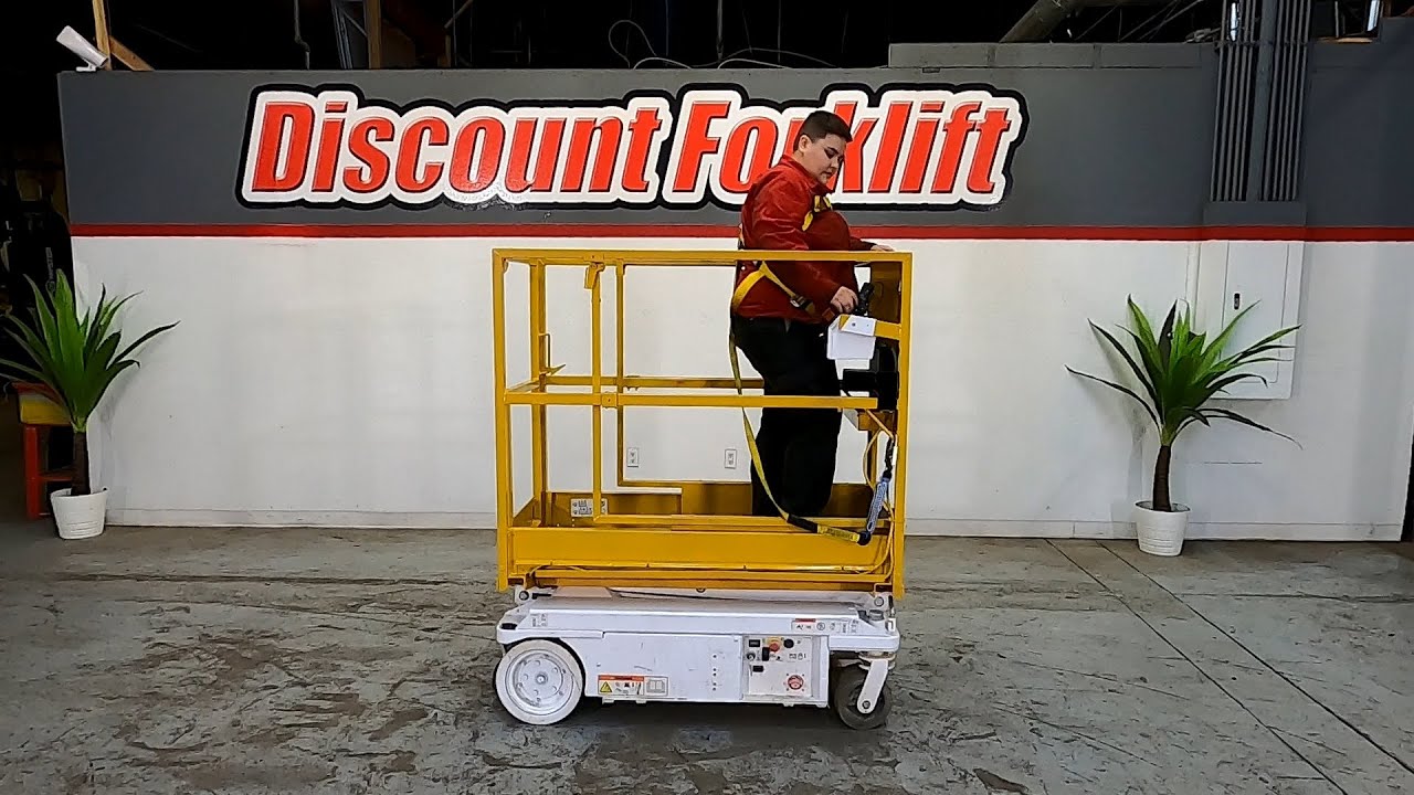 HYBRID HB1230 550lb Electric 0967 Scissor Lift for Sale YouTube