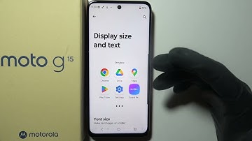 Motorola Moto G15: How to Adjust Icons Size