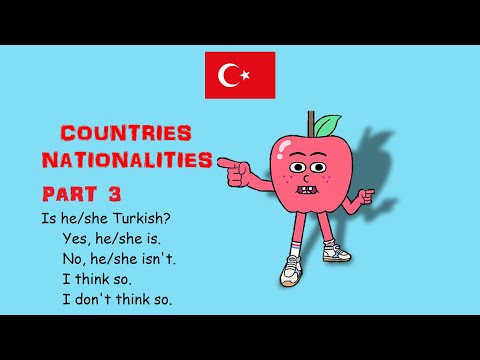 4. Sınıf İngilizce Dersi 2. Ünite Countries and Nationalities Bölüm 3