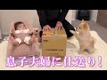 【仕送り開封】ポメくんと息子夫婦に仕送りを送りました！