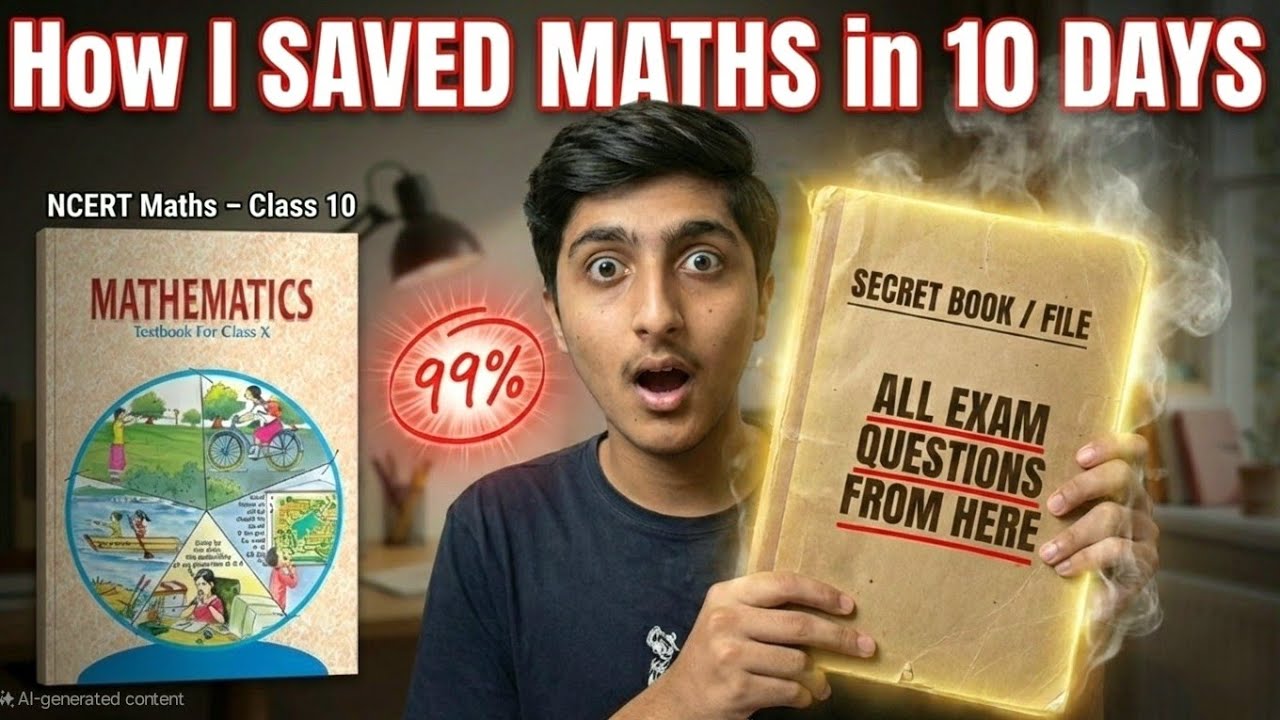 How I Saved MATHS in 10 DAYS and Scored 99/100