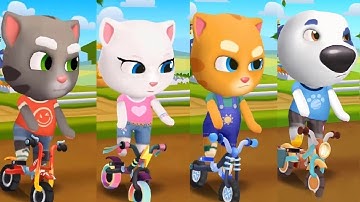 Talking Tom Gold Run New Update Talking Tom VS Talking  Angela VS Ginger VS HANK Christmas 2025