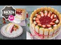 Erdbeer-Charlotte mit Erdbeersahne | Backen mit Globus & Sallys Welt #54