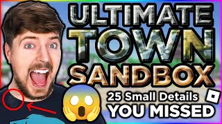 25 Small Details you missed in Ultimate Town Sandbox [Roblox]