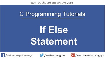 C Programming Language Tutorial-Lect 11 if else