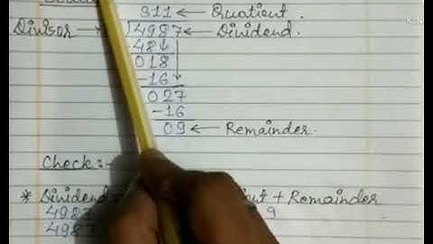 Divide & Check your answer (Revisional Video)