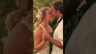 Soul Surfer Bethany Hamilton &amp; Adam Dirks Rain Kissed First Dance (Kauai, 2013)