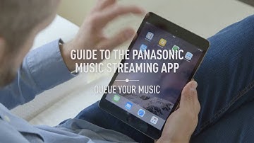 Panasonic Music Streaming App:  Queue Your Music