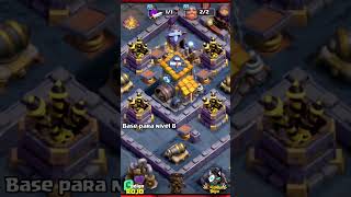 DISEÑOS de Base del constructor nivel 8 #clashofclans