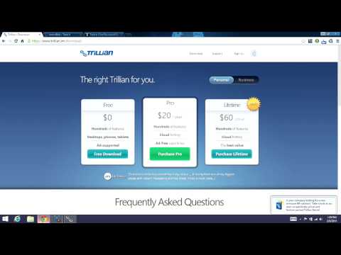 Trillian IRC Client and Twitch Stream 1 screen