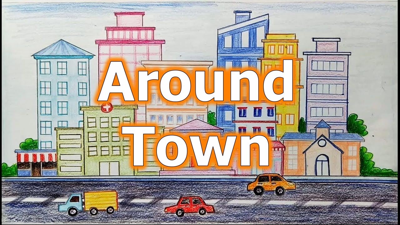 Переведи town. Around Town. Places around Town. Reading around Town. Peanuts around Town США.