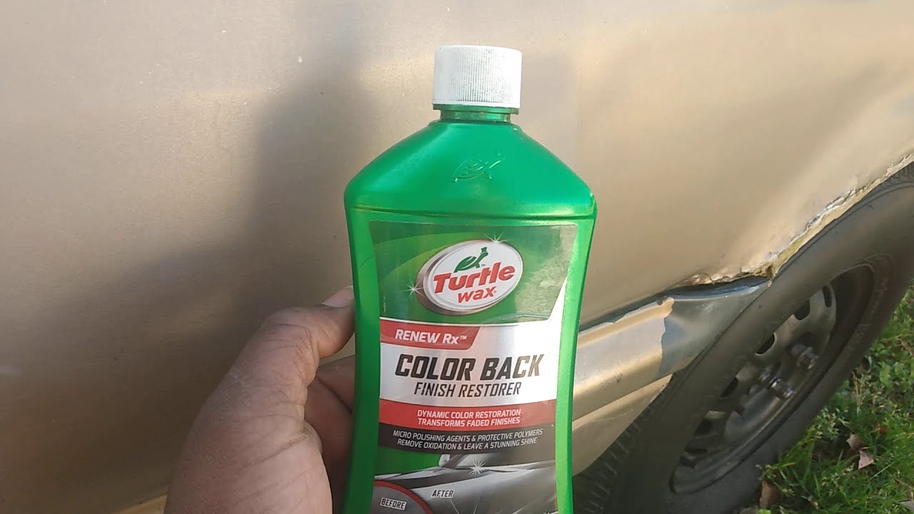 Turtle wax color back restorer bringing back faded paint YouTube