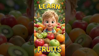 Learn Fruit Names for Kids 🍎🥝 | English Fruits for Toddlers & kids |Preschool learning video