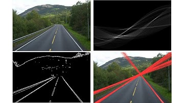 Line detection with Hough Transform C++