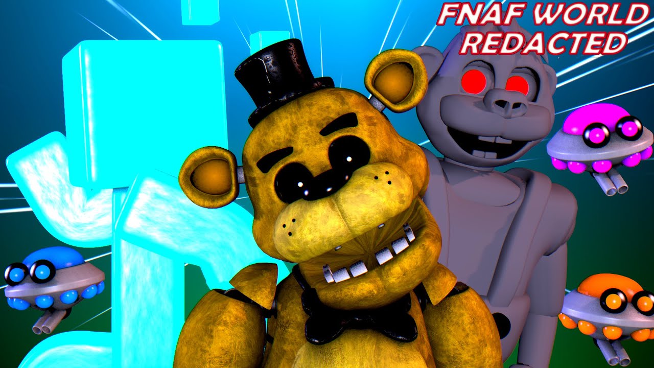 Fnaf World Redacted Confronting Scott And Chipper Golden Freddy Ending Part 5 Youtube - animatronic world roblox amino