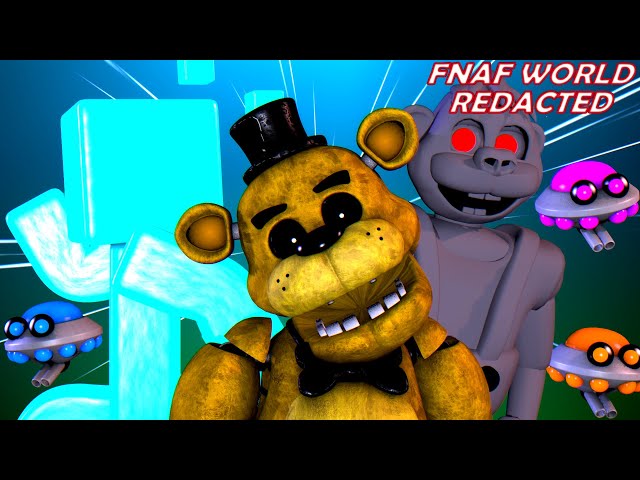 FNaF World Redacted  Confronting Scott And Chipper! Golden Freddy