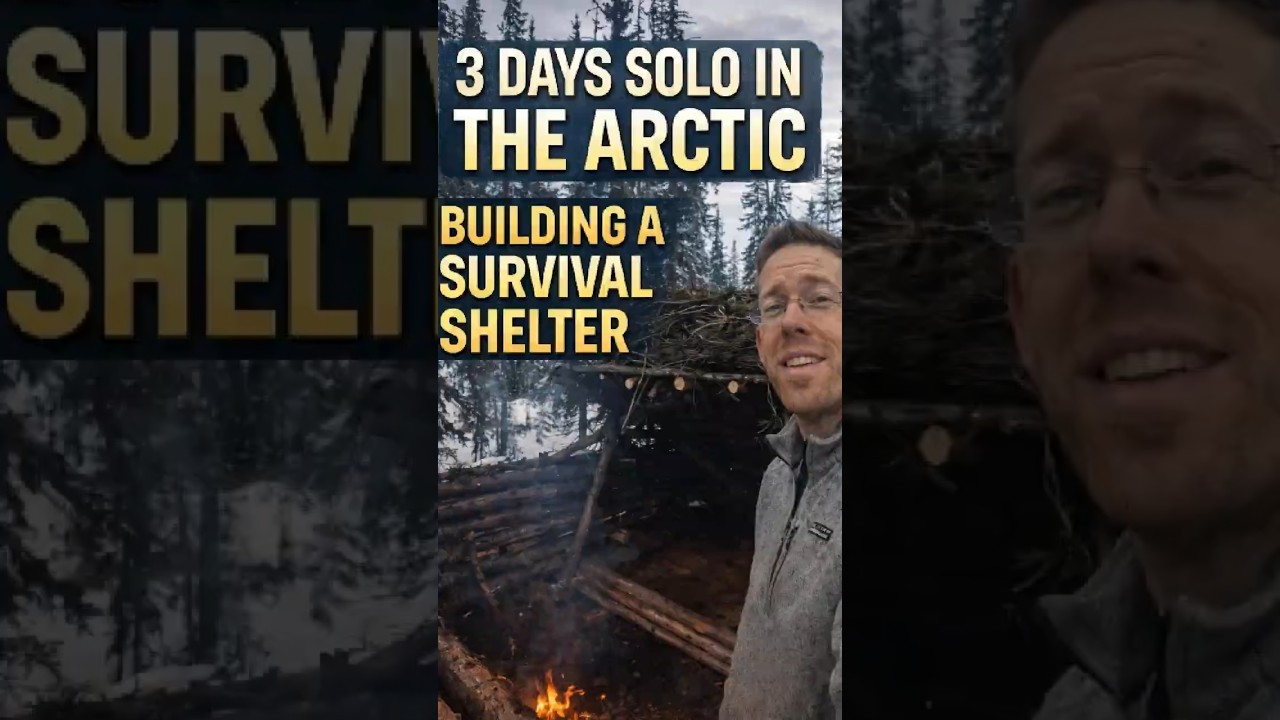 Building a Survival Shelter In the Arctic 
