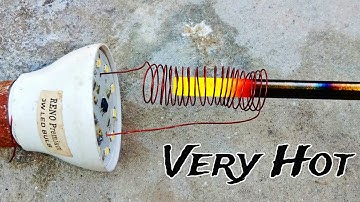 How To Make INDUCTION HEATER From Old CFL Bulb || Don