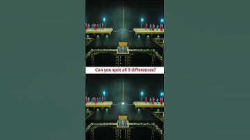 in Squid GAME Spot 5 Differences  so funny #squidgame #spotthedifference