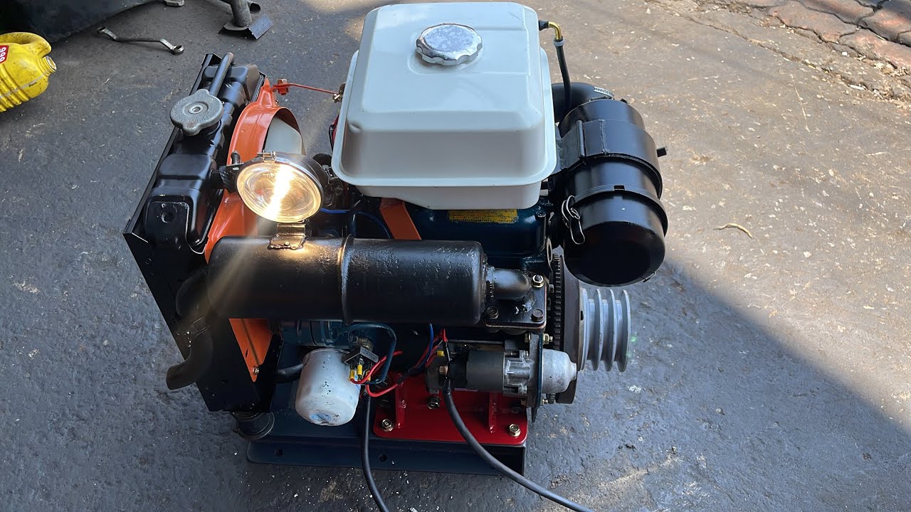 Trọn Bộ Kubota D72 Chế Lên Dàn Xới Máy Bơm Nước Văn Thể | Nông Cơ Nguyễn văn châu