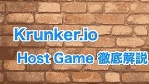 How to host a game in krunker.io