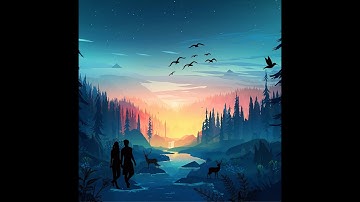 Tutorial using canva  "forest during night" #canva #quicktutorial