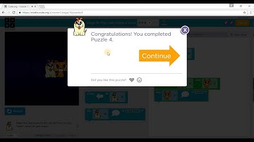 Code.org: Course 1 - Stage 16: Play Labs Create a Story