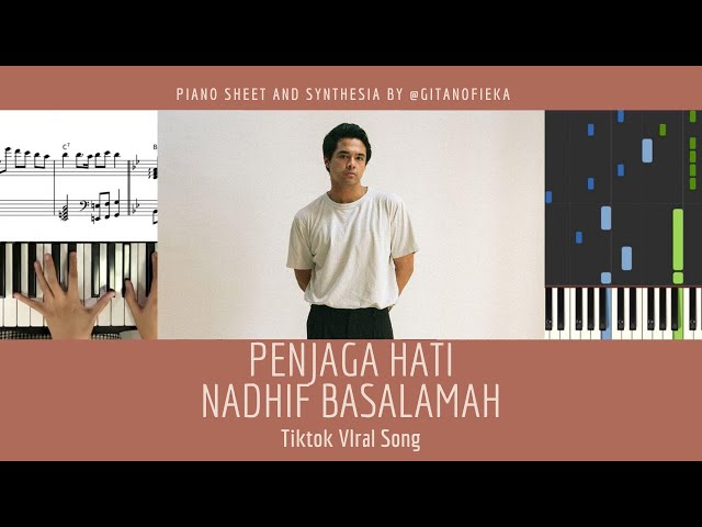 PENJAGA HATI - NADHIF BASALAMAH (Piano Cover) with Sheet | Partitur | Tutorial | Not Piano | Chord class=