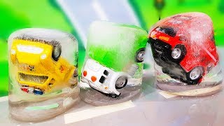 Заморозили машинки - учим цвета. Cars for kids - Мультик для малышей