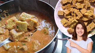 चण्याच्या वड्यांची स्वादिष्ट भाजी | chanyachi special bhaji | specialrecipe uniquerecipe yt