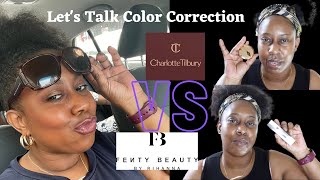 FENTY BRIGHT FIX EYE BRIGHTENER VS CHARLOTTE TILBURY MAGIC VANISH COLOR CORRECTOR