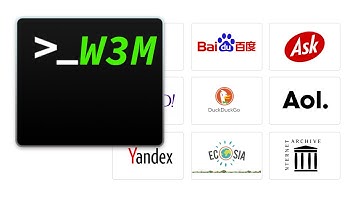 W3M Search Engine Alias - Linux TUI