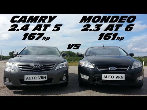 CAMRY 2.4 vs MONDEO 2.3  ГОНКА !!! Прямые КОНКУРЕНТЫ ВСТРЕТИЛИСЬ !!! КТО ОКАЖЕТСЯ БЫСТРЕЕ ???