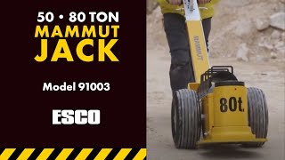 MAMMUT 50/80 Ton Jack [Model 91003] by Equipment Supply Company 4,749 views 6 years ago 1 minute, 43 seconds