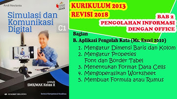 PENGELOLAAN DATA INFORMASI OFFICE || SIMULASI DAN KOMUNIKASI DIGITAL #Part-1 #AndiNovianto #Ms.Excel