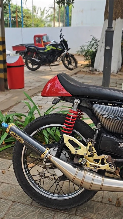 Arrow racing Exhaust ✅#rxking #caferacer #yamaha #arrowracing