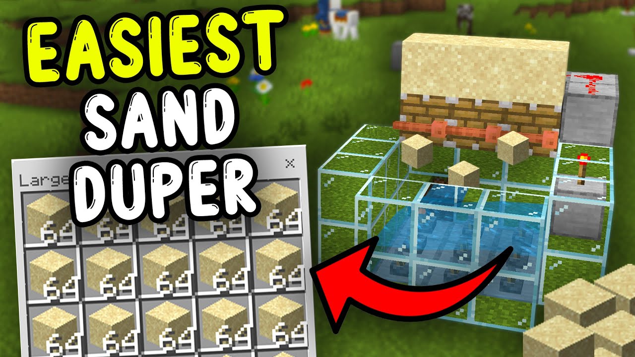 НОВЫЙ, САМЫЙ ПРОСТОЙ ПЕСОК в Minecraft Bedrock 1.21+!