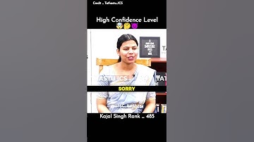 Check Confidence Level ⚡🤔 | Upsc Interview | Kajal Singh | Ias Interview | #upsc | #shorts