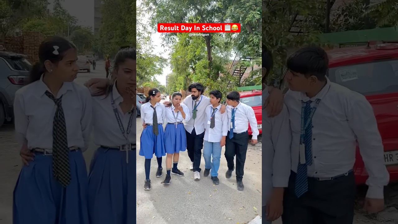 Result Day In School 📋😂 #shorts #teratrigun #resultday #schoollife #funny