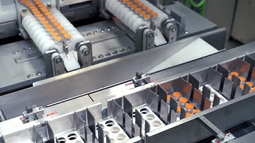 Highspeed packaging for up to 800 Vials per minute with our all-paper packaging solution EcoSavePack