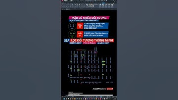 Lisp miễn phí lọc đối tượng thông minh trong AutoCAD | SS SSA Object filter | AutoLISP Reviewer