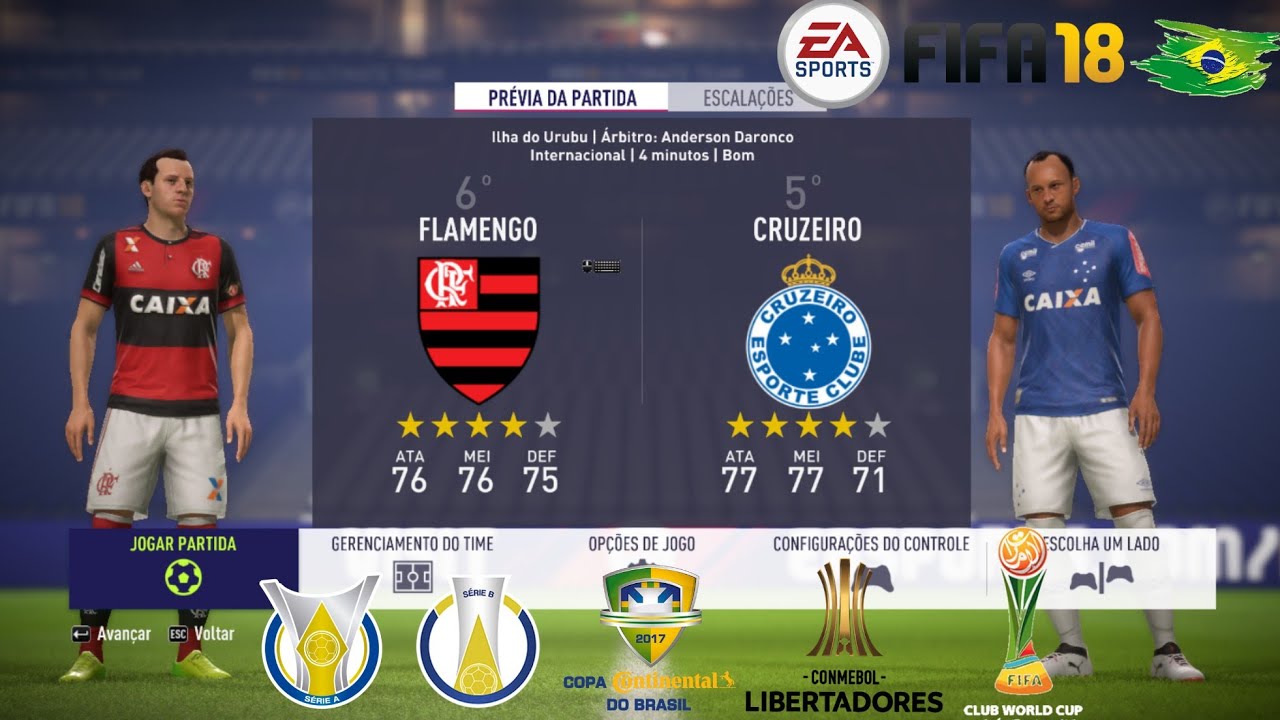 FIFA 18 - TUDO SOBRE O CAMPEONATO BRASILEIRO ! 