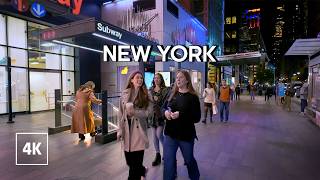 NYC Evening Walk - Manhattan Night Stroll