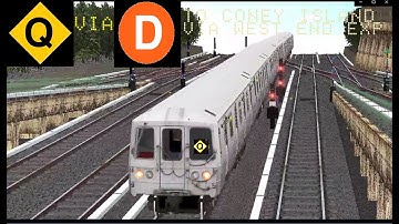 OpenBVE Special: Q Train To Coney Island Via 4th Avenue/West End Express (R46)