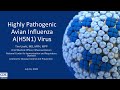 Update on Highly Pathogenic Avian Influenza A(H5N1) Virus for Clinicians