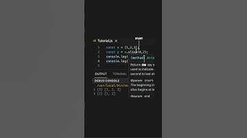 JavaScript: The difference between slice() and splice()
